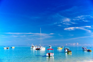 Boats in Mauritius, Africa