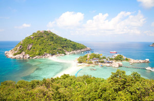 Tropical Island Paradise Koh Nangyuan near Koh Tao Island, Thailand