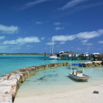 The Bahamas Little port at Exuma Cays. Bahamas
