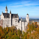 Germany Travel Neuschwanstein castle in Bavarian alps, Germany