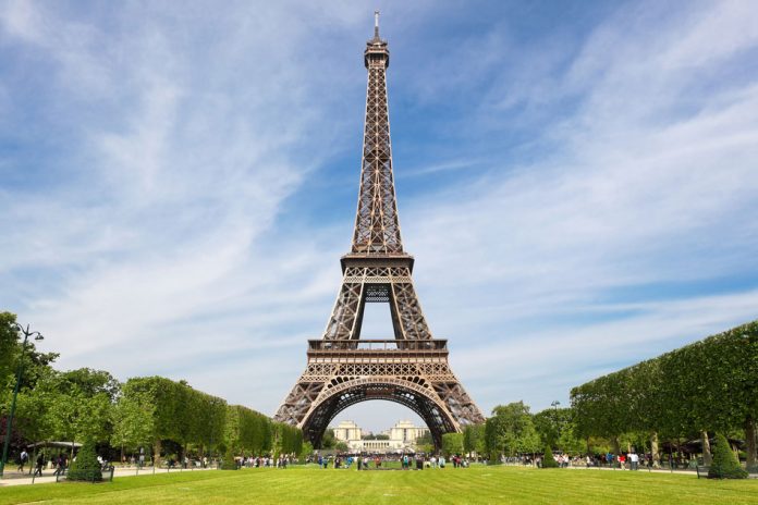Eiffel Tower, tourist attraction in Paris