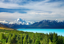 New Zealand Mount Cook and Pukaki lake, New Zealand
