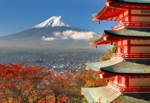 Exploring Japan: A Comprehensive Guide for Tourists Mt. Fuji viewed from behind Chureito Pagoda.