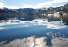 Greenland View from a Greenland fjord