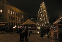 Latvia Travel Guide Winter market in Riga, Latvia