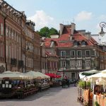 Poland View from the Barbican direction "New Town", Warsaw, Poland