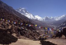 Nepal Prayer Flags in Nepal