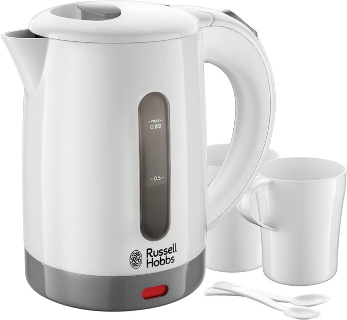Russell Hobbs 23840 Compact Travel Electric Kettle, Plastic, 1000 W, White Russell Hobbs 23840 Compact Travel Electric Kettle, Plastic, 1000 W, White