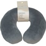 Aidapt Memory Foam Travel pillow Aidapt Memory Foam Moulded Pressure Relief Neck Cushion Comfort and Posture, Ideal for Travel Supports the Head, Neck and Chin when Sleeping use for Plane, Train or Car Journeys Travel Pillow In Grey