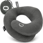 BCOZZY Neck Pillow for Travel BCOZZY Neck Pillow for Travel Provides Double Support to The Head, Neck, and Chin in Any Sleeping Position on Flights, Car, and at Home, Comfortable Airplane Travel Pillow, Size Large, Gray