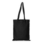 The Timeless Appeal of Tote Bags Black: A Comprehensive Guide IMFAA Black Pack-10,100% Cotton Canvas Tote Reusable Shopping Bags Ideal for Printing and Embroidery (Black, Medium(40x36+60))