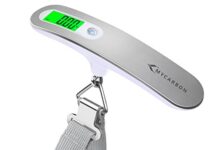 Luggage Scale Portable Digital Scale Electronic MYCARBON Luggage Scale Portable Digital Scale Electronic Suitcase Scale Hanging Scales Luggage Weighing Scale 110 Pound/ 50 Killogram with Backlit with Tare Function Lightweigh for Travel