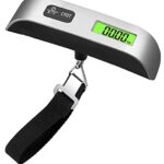 Pjp Electronics Travel Luggage Scale, Digital Pjp Electronics Travel Luggage Scale, Digital Luggage Weighing Scales for Suitcase with Temperature Reading 50 Kg Capacity (Silver)