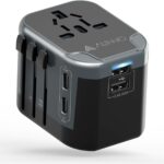 Travel Adapter Guide for International Travel: Plugs, Voltage, and More * Universal Travel Adapter, International Travel Plug Adapter with 2 USB-C and 2 USB Ports, All in One Plug Adaptor with Dual Safety Fuses, UK to European Plug Adaptor for EU USA Australia etc