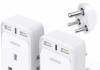 Voltage in India: Power Supply and Compatibility India Plug Adapter 2 Packs, Grounded UK to India Travel Adapter with 3 USB Ports 32W USB C Fast Travel Charger, Travel Adaptor Plug UK to india for India, Pakistan, Sri Lanka, Yemen(Type D)