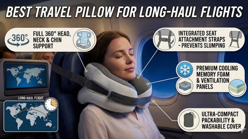 Best Travel Pillow for Long-Haul Flights (2026)