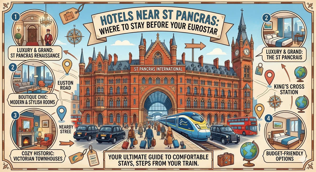 Hotels Near St Pancras: Where to Stay Before Your Eurostar