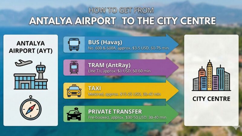 How to Get from Antalya Airport to the City Centre (Without Getting Ripped Off)