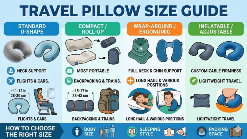 Travel Pillow Size Guide