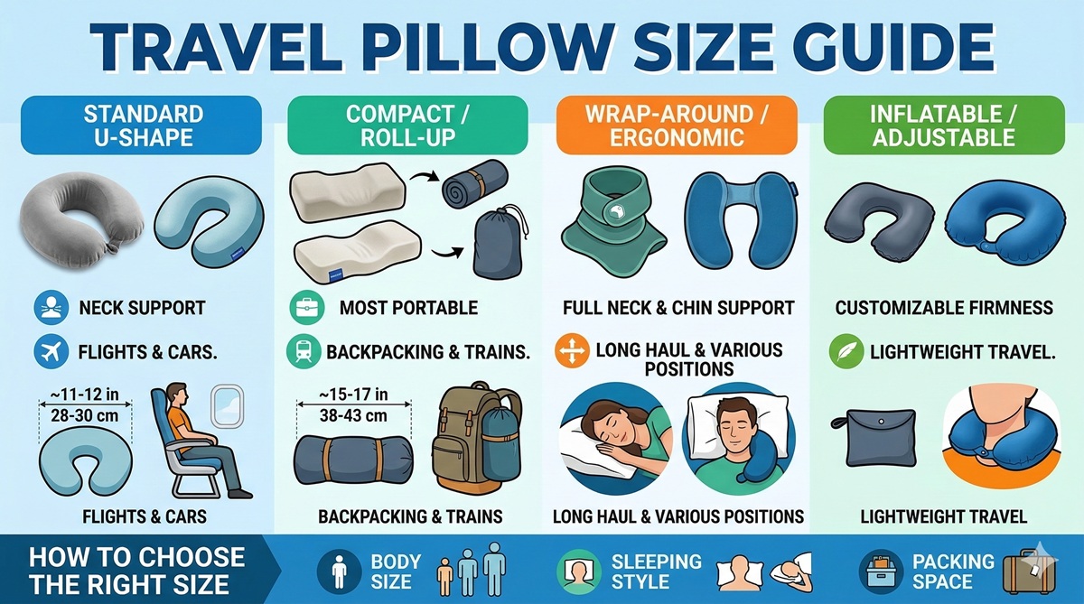Travel Pillow Size Guide