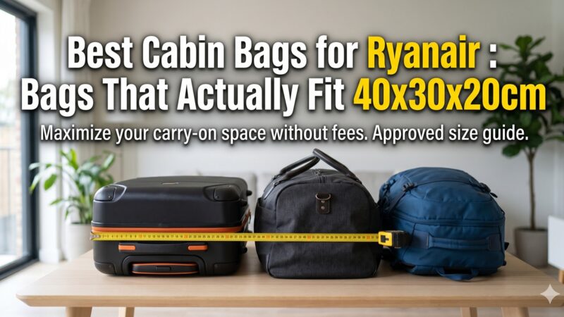 Best Cabin Bags for Ryanair 2026: Bags That Actually Fit 40x30x20cm