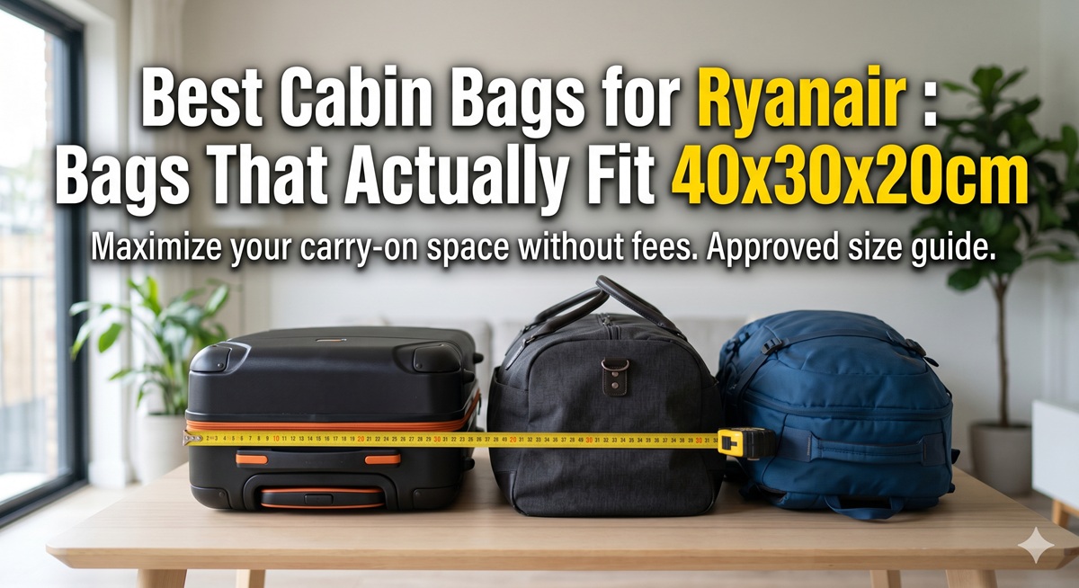 Best Cabin Bags for Ryanair 2026: Bags That Actually Fit 40x30x20cm