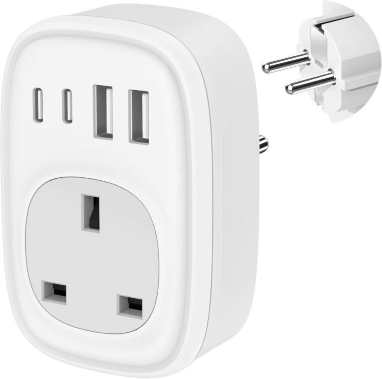 Travel Adapter Type G for Cyprus, UK and UAE