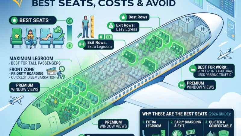 Ryanair Seat Map 2026: Best Seats, Costs and Which to Avoid